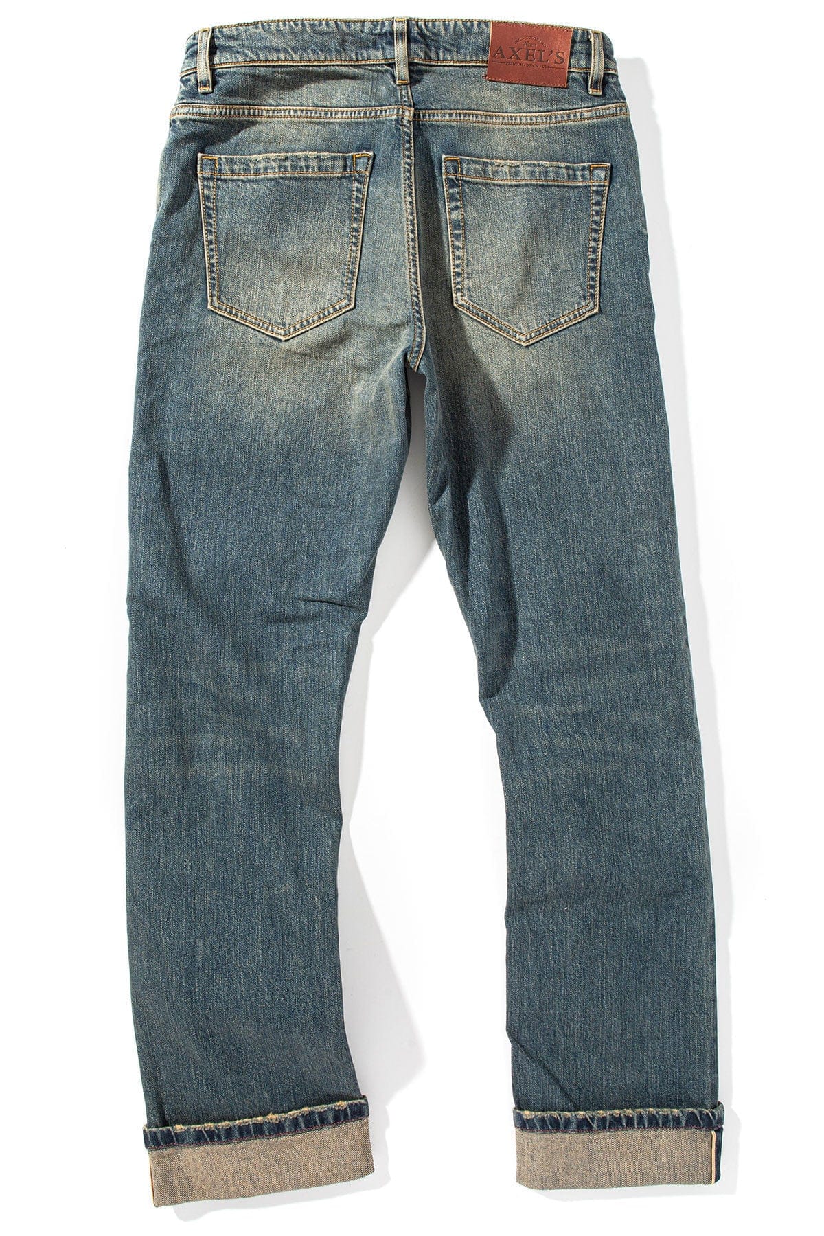 Callum Selvedge Straight Denim In Enzyme Wash - AXEL'S