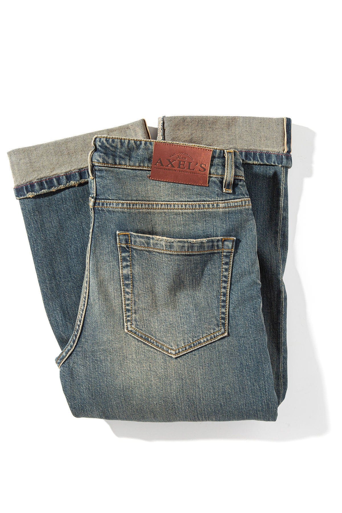 Callum Selvedge Straight Denim In Enzyme Wash - AXEL'S