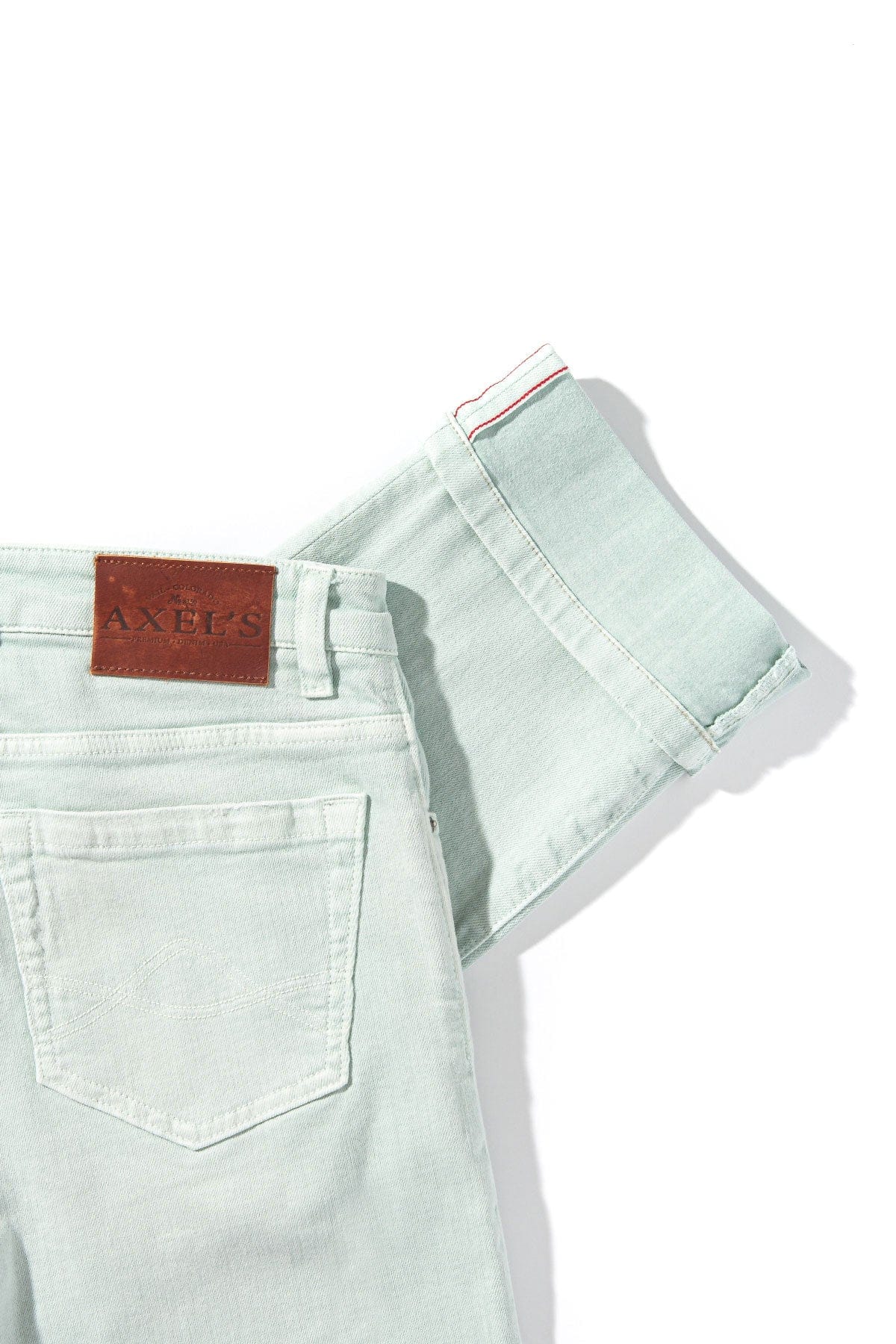Tucson Selvedge Denim In Spearmint - AXEL'S