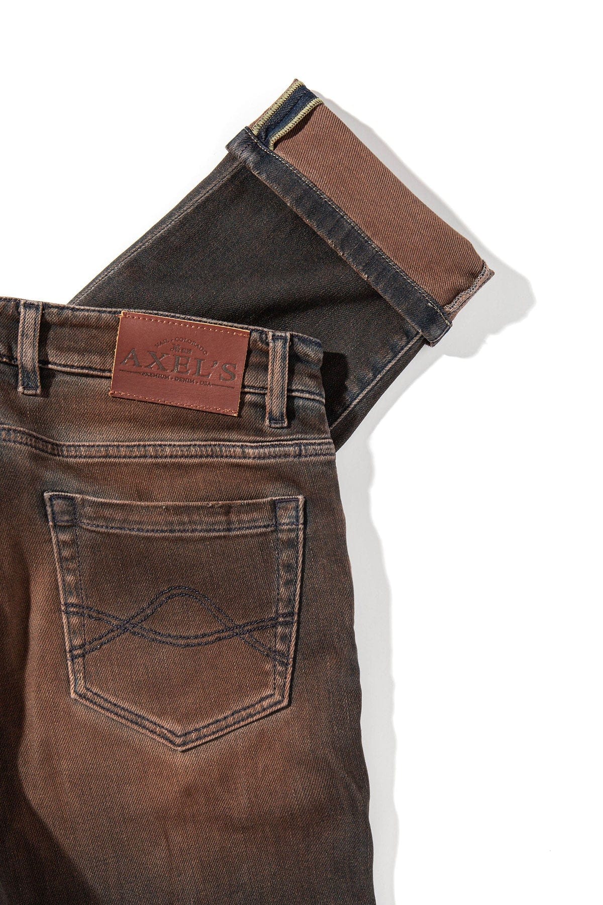 Waylon Over-Dyed Stretch Denim In Desert - AXEL'S