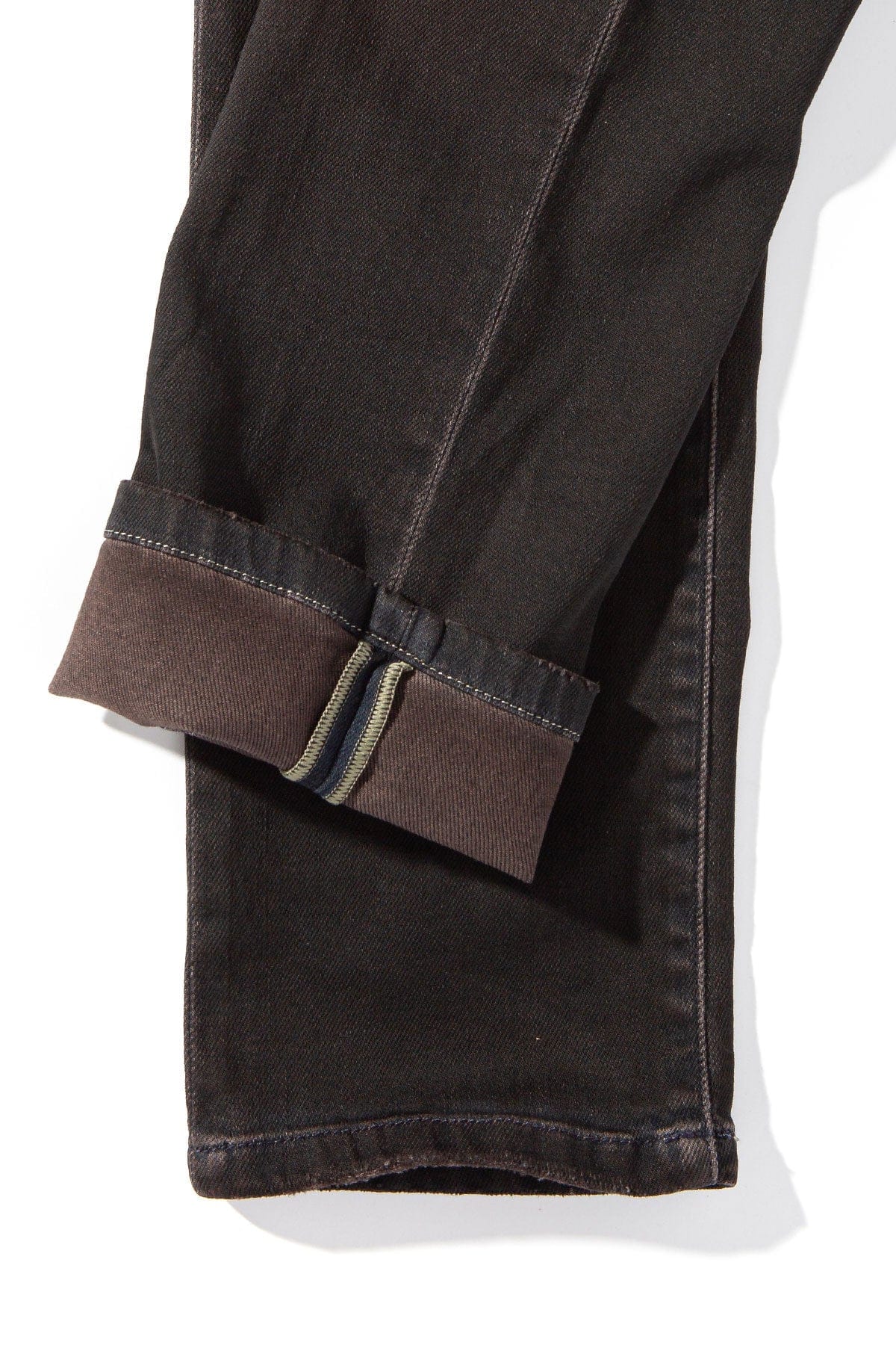 Waylon Over-Dyed Stretch Denim In Wenge - AXEL'S