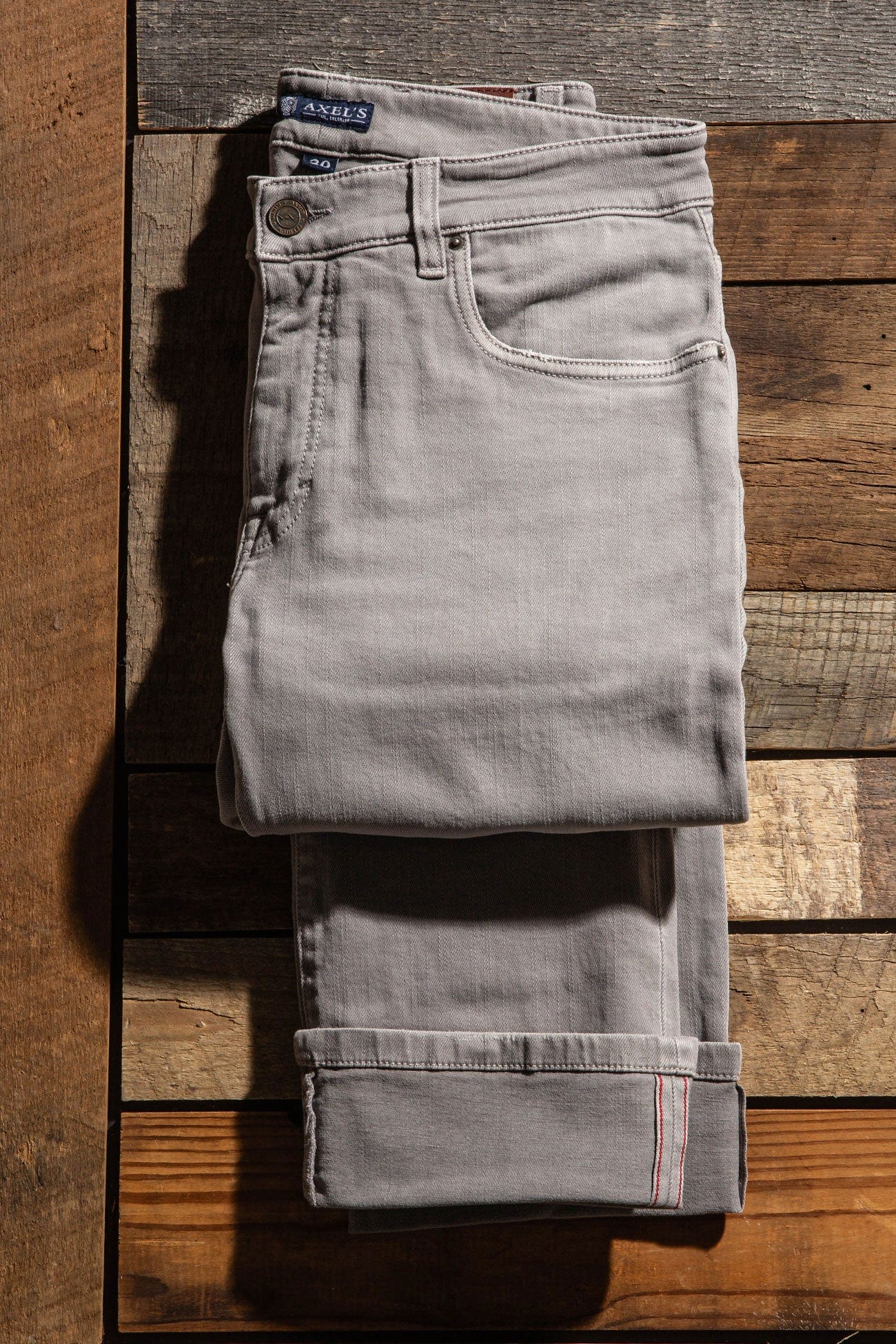 Tucson Selvedge Denim In Cenere - AXEL'S