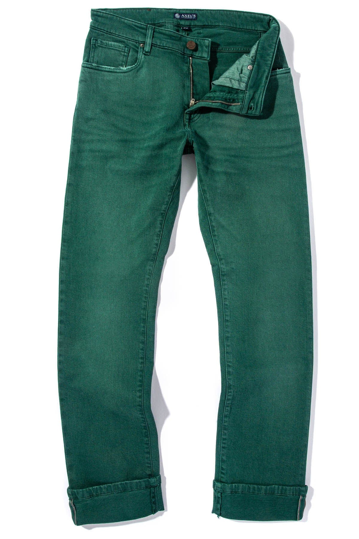Tucson Selvedge Denim In Green - AXEL'S