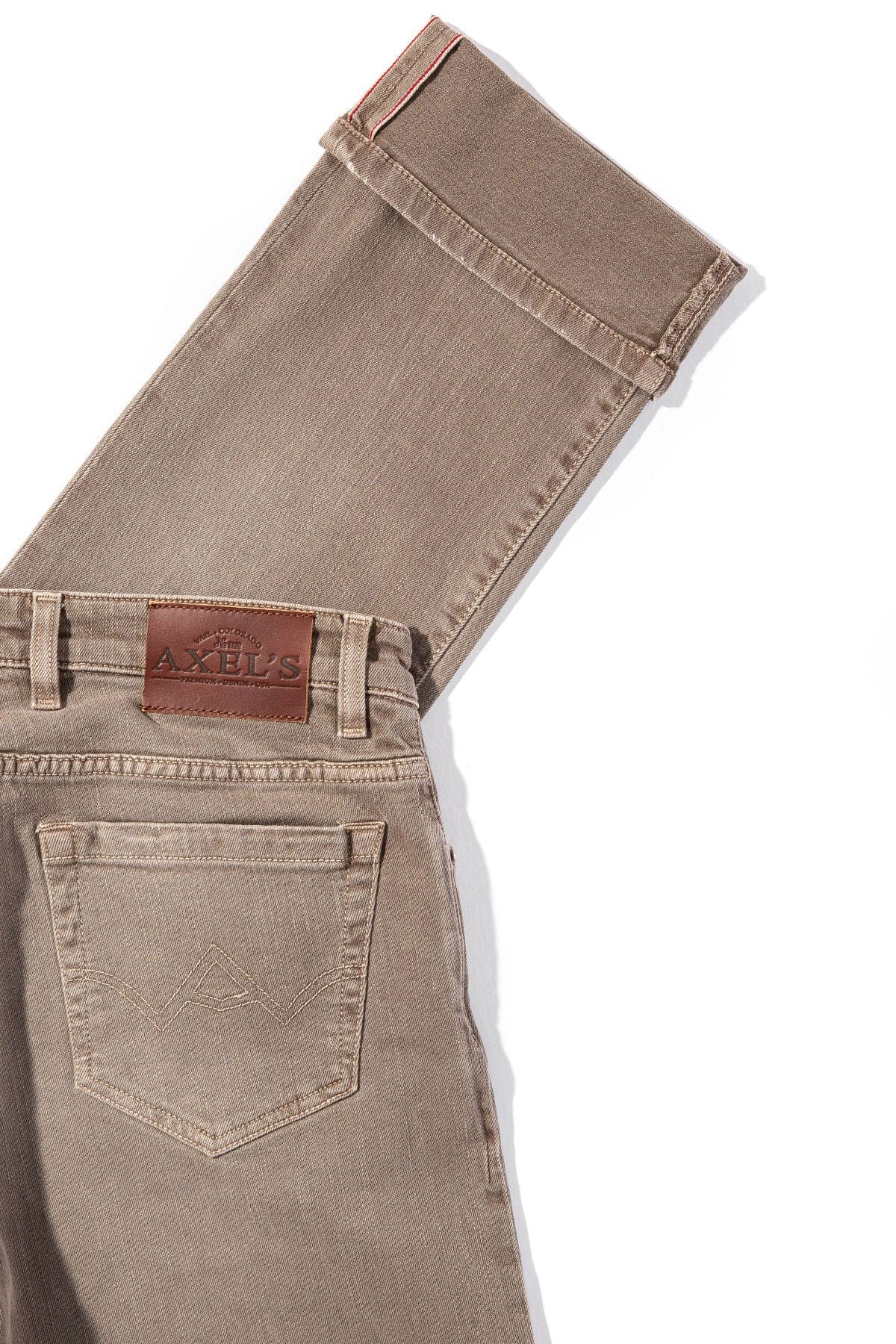 Tucson Selvedge Denim In Tortora - AXEL'S