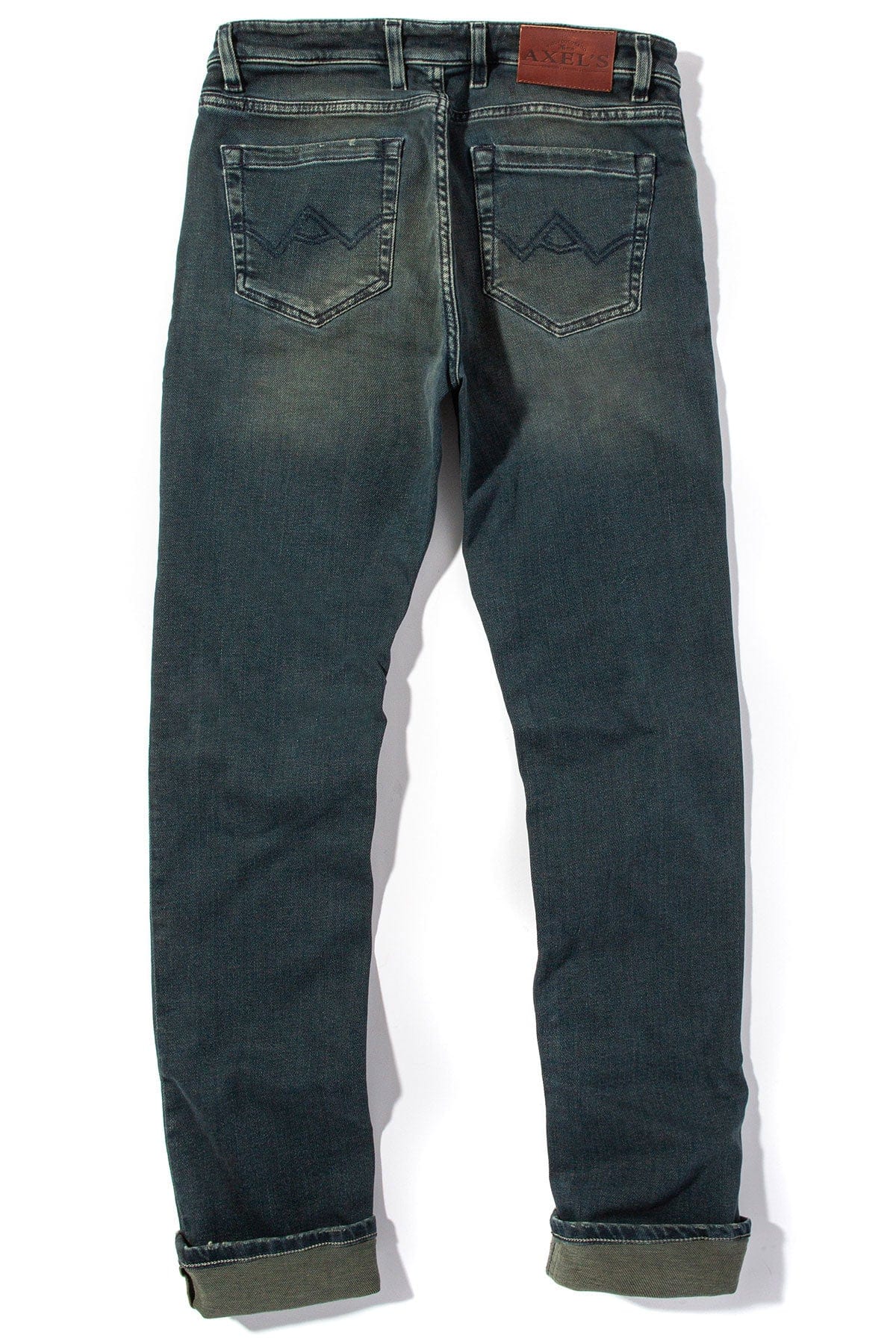 Waylon Over-Dyed Stretch Denim In Cactus - AXEL'S