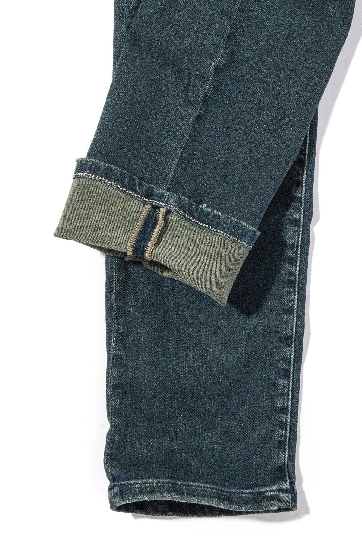 Waylon Over-Dyed Stretch Denim In Cactus - AXEL'S
