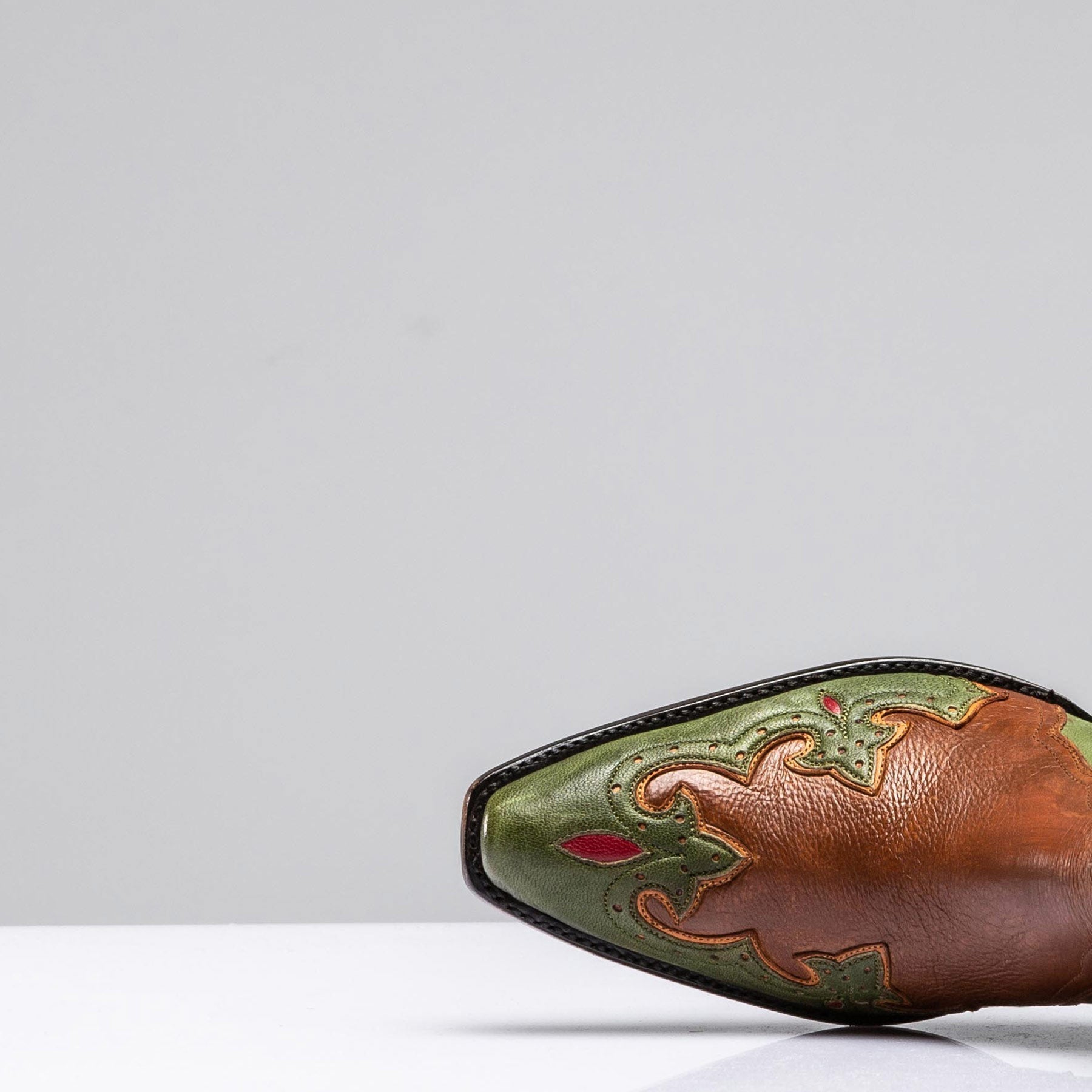 Calfskin Green Zorro Gallegos | Ladies - Cowboy Boots | Stallion Boots