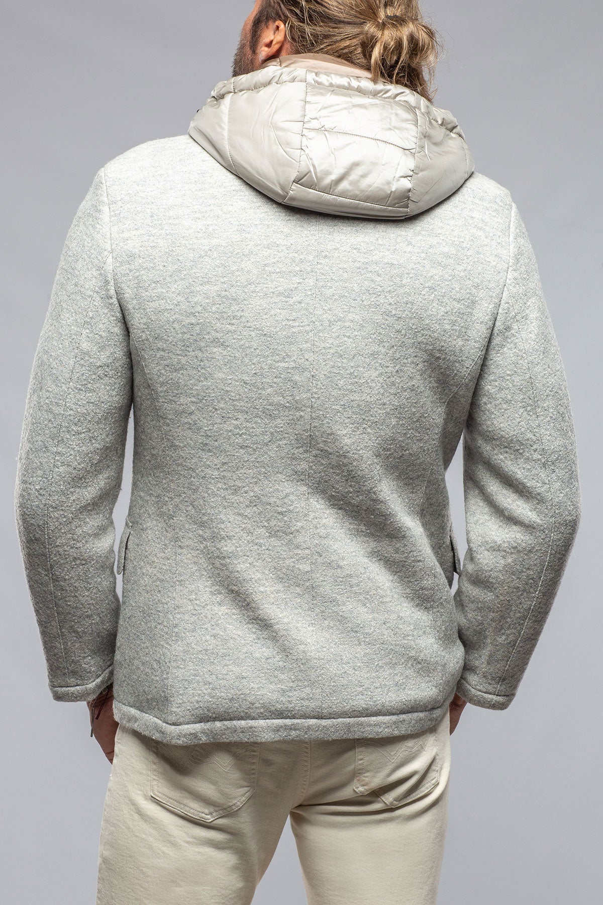 Gimo's Carmichael Wool/Mohair Jacket In Light Grey Warehouse - Mens - Outerwear - Cloth