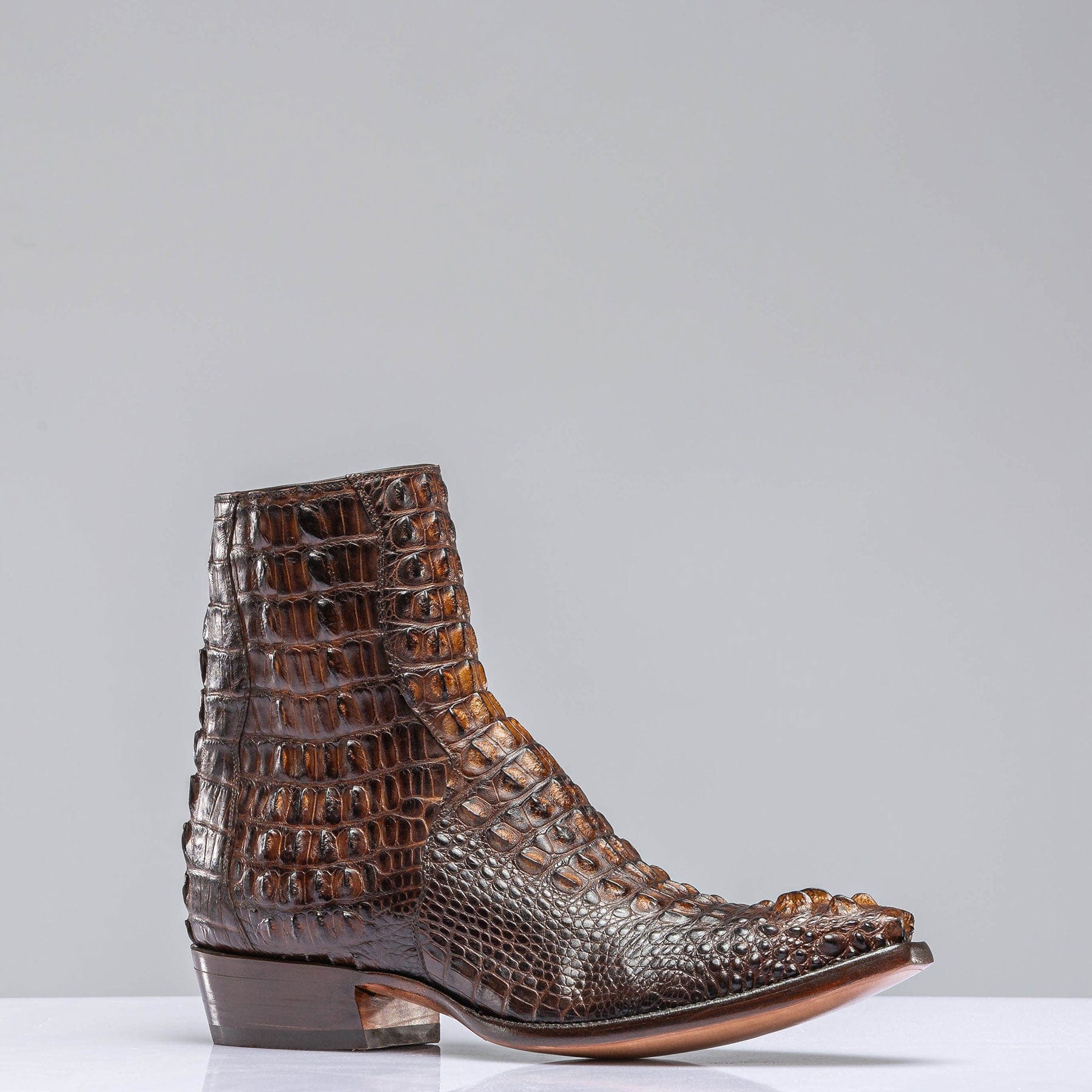 3 Piece Hornback Alligator In Antique Congnac - AXEL'S