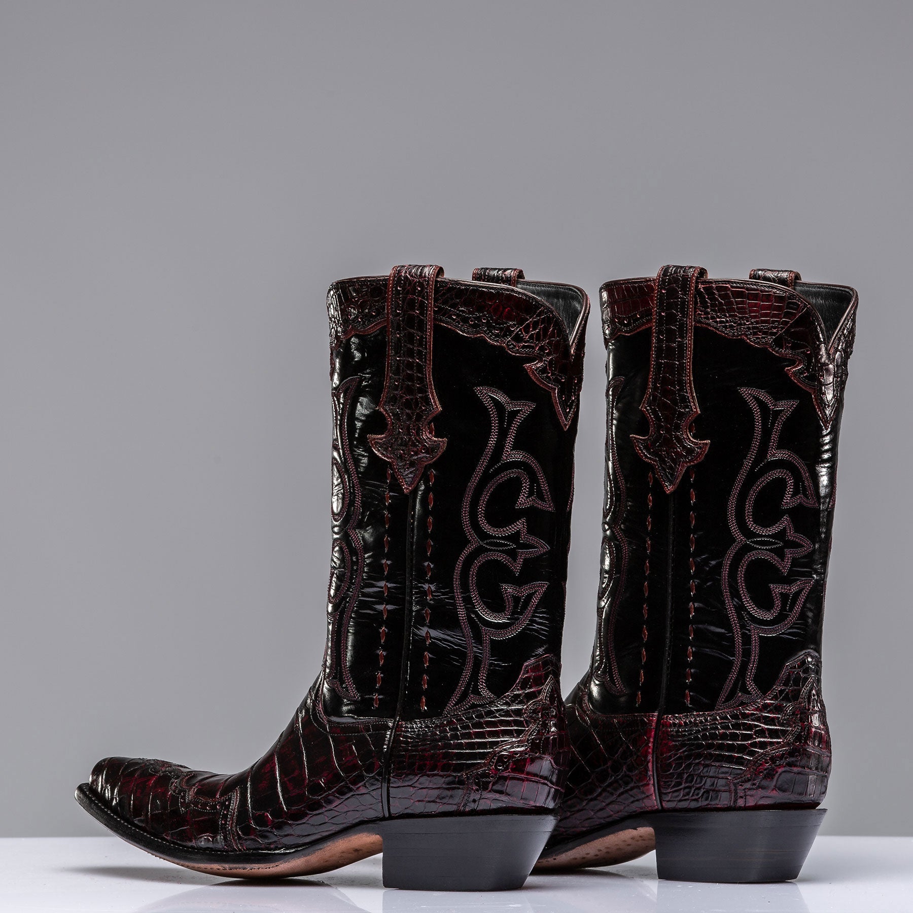 Stallion Boots Black Cherry Majestic Boots Mens - Cowboy Boots