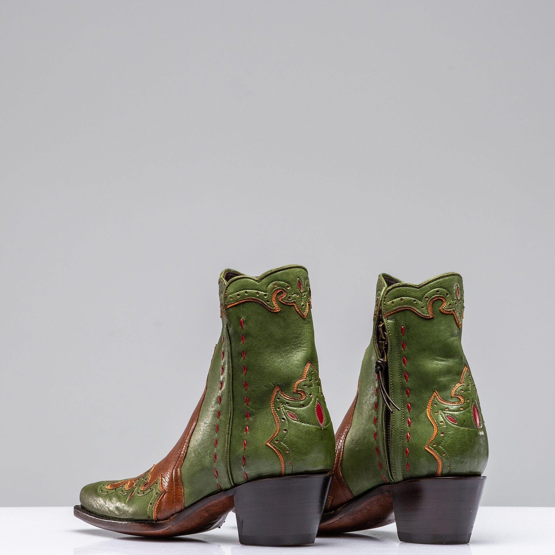 Calfskin Green Zorro Gallegos | Ladies - Cowboy Boots | Stallion Boots