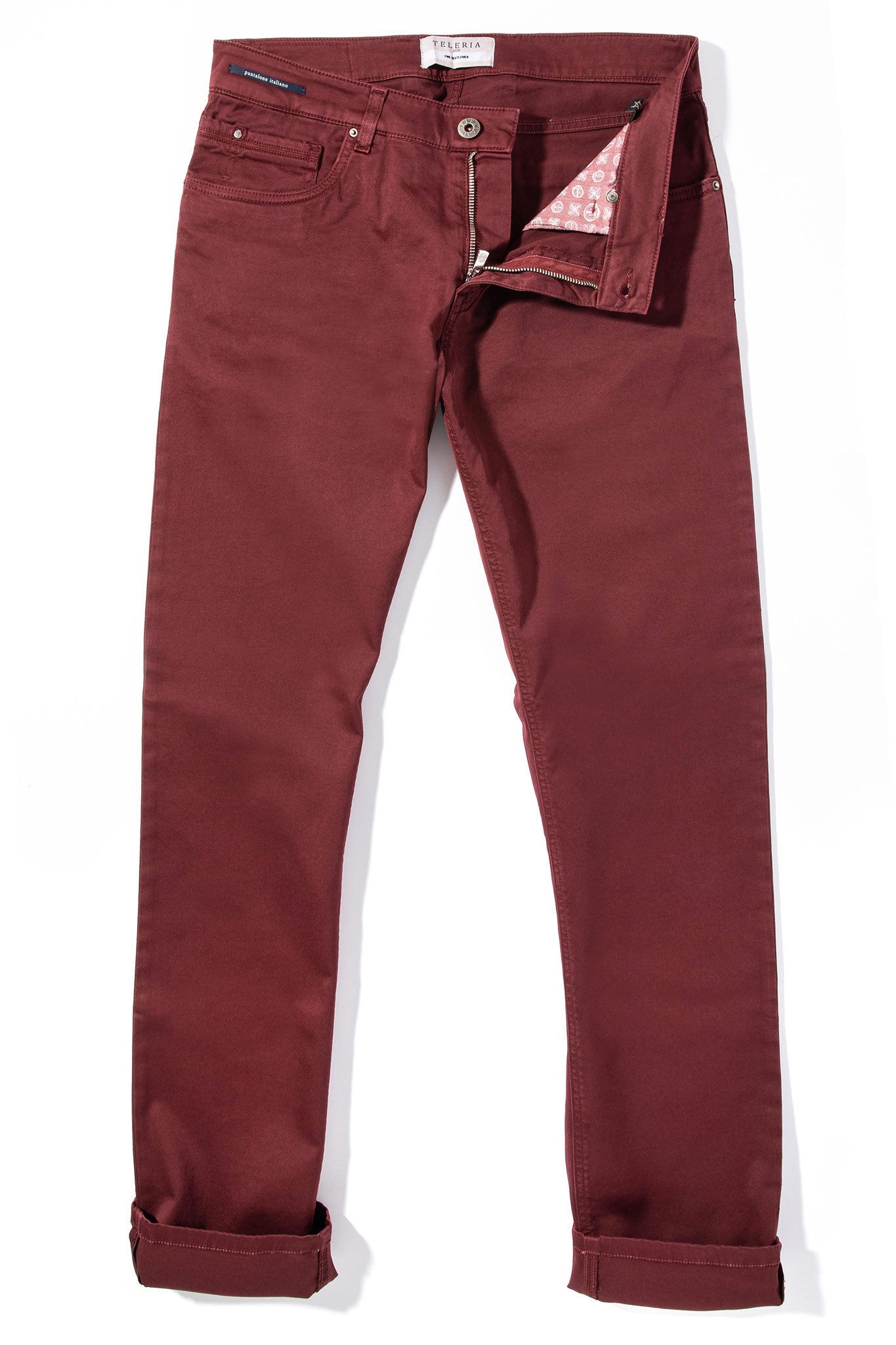 Gunnison 5 Pocket In Bordeaux | Mens - Pants - 5 Pocket | Teleria Zed