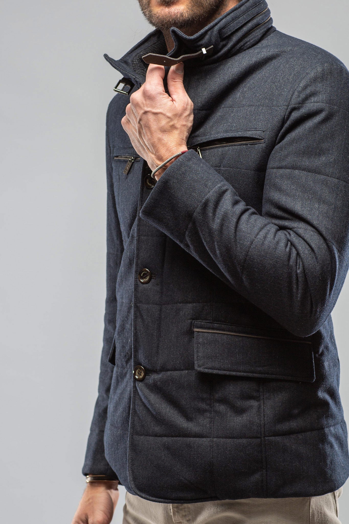 Logan Herringbone Coat | Warehouse - Mens - Outerwear - Cloth | Gimo's