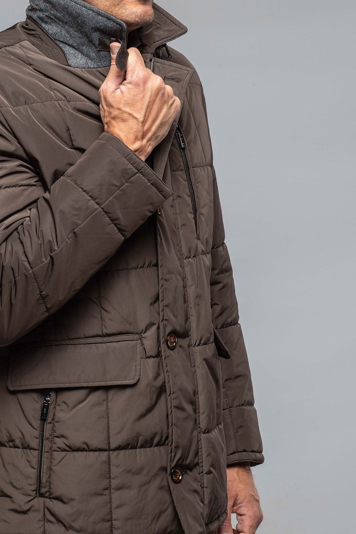 Edison Quilted Jacket In Military | Warehouse - Mens - Outerwear - Cloth | Gimo's