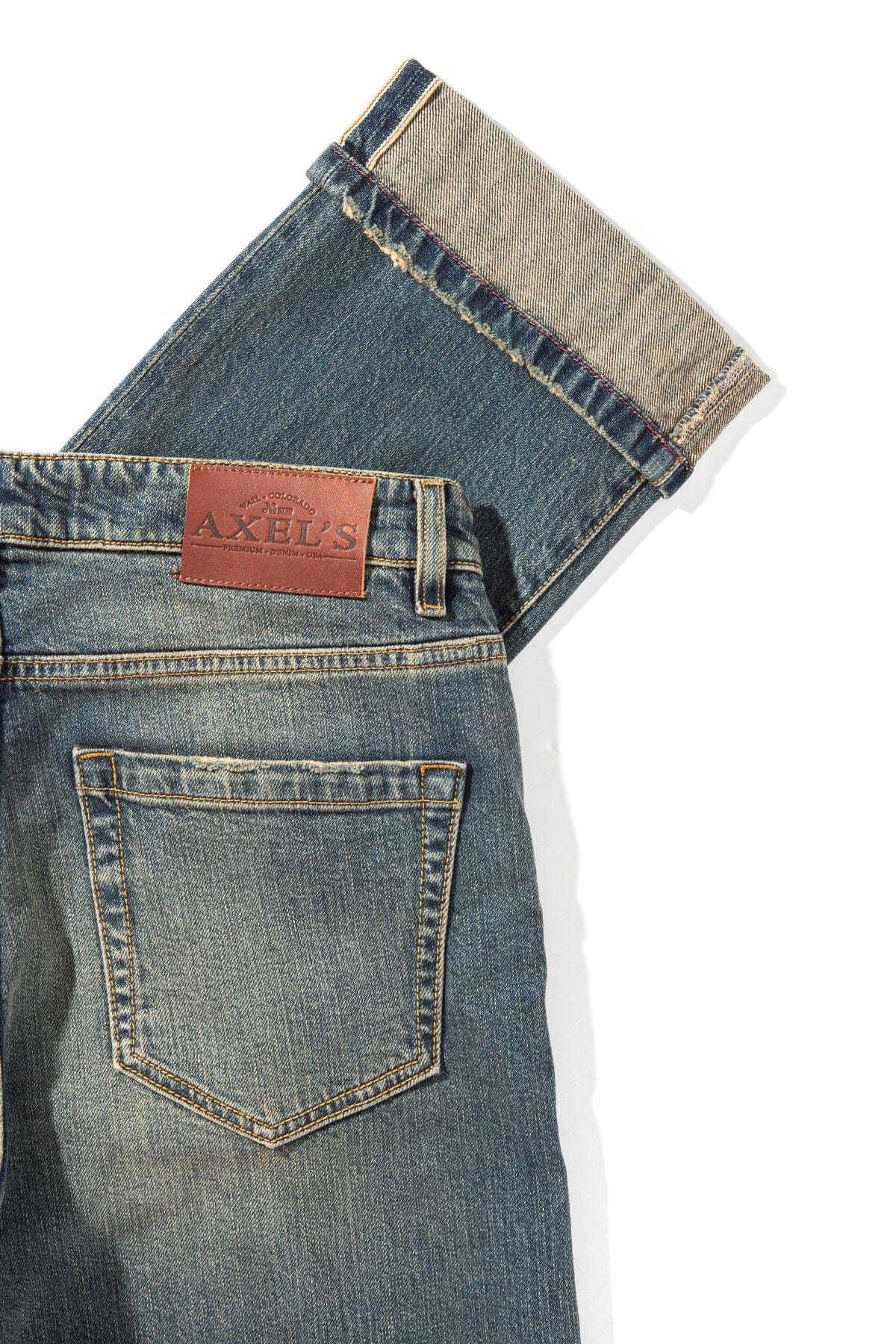 Callum Selvedge Straight Denim In Enzyme Wash - AXEL'S