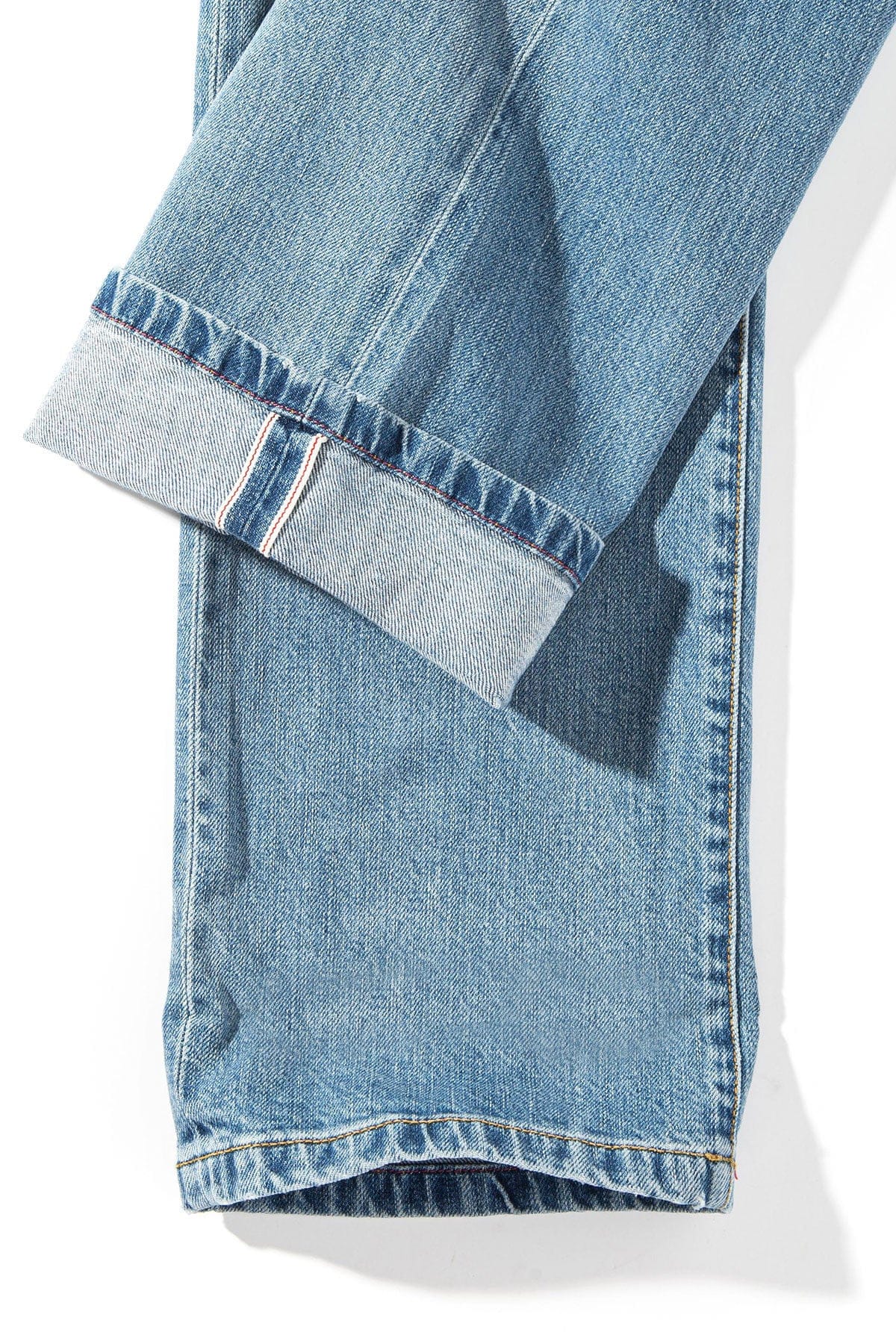 Callum Selvedge Straight Denim In Light Blue - AXEL'S