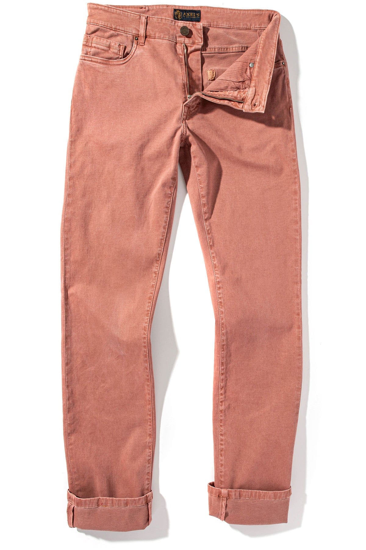 Colorado Soft-Touch Slim Jeans In Arancio - AXEL'S
