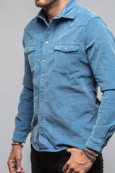 Prime Western Corduroy Snap Shirt In Peony - AXEL'S