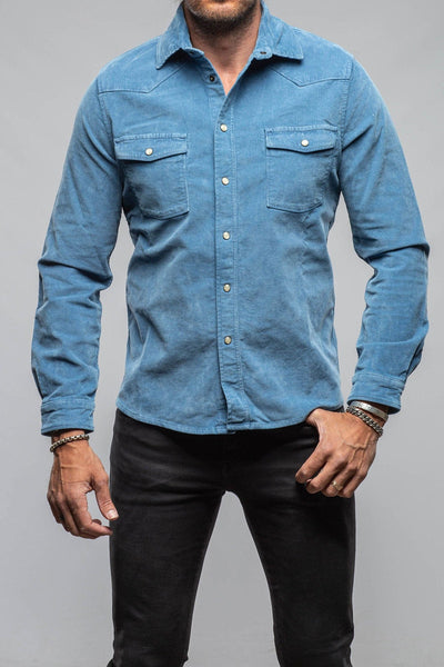 Prime Western Corduroy Snap Shirt In Peony - AXEL'S