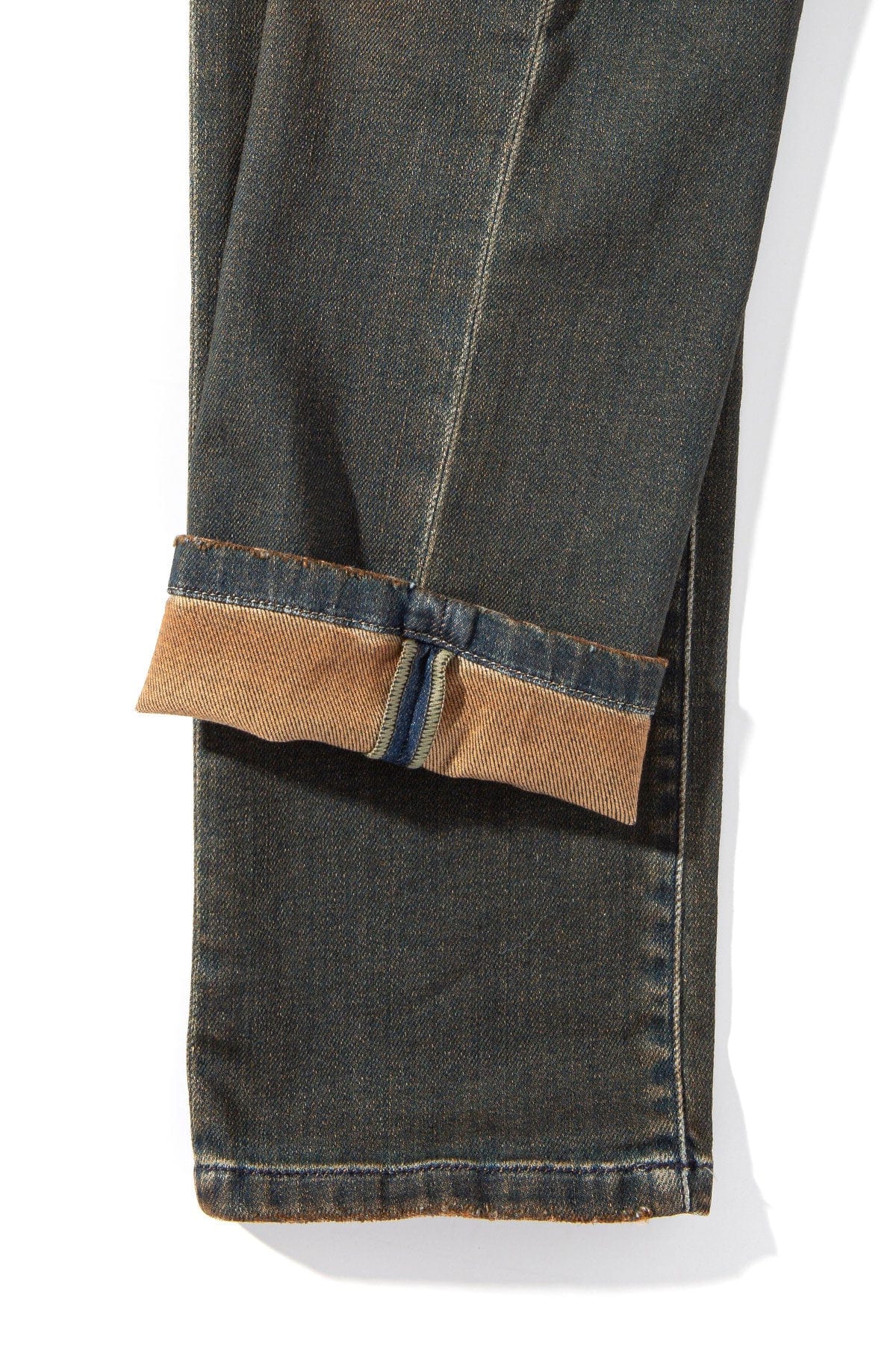 Waylon Over-Dyed Stretch Denim In Cannella - AXEL'S