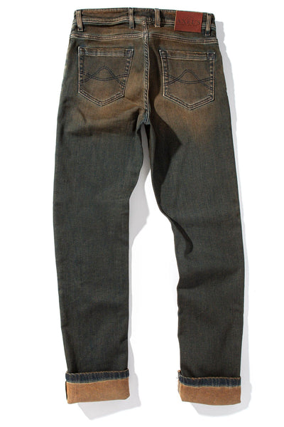 Waylon Over-Dyed Stretch Denim In Cannella - AXEL'S