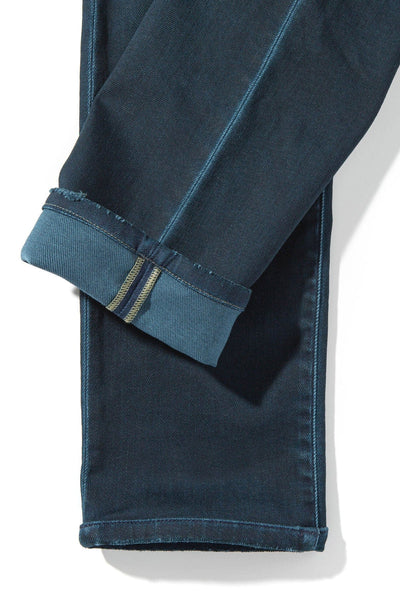 Waylon Over-Dyed Stretch Denim In Petroleo - AXEL'S