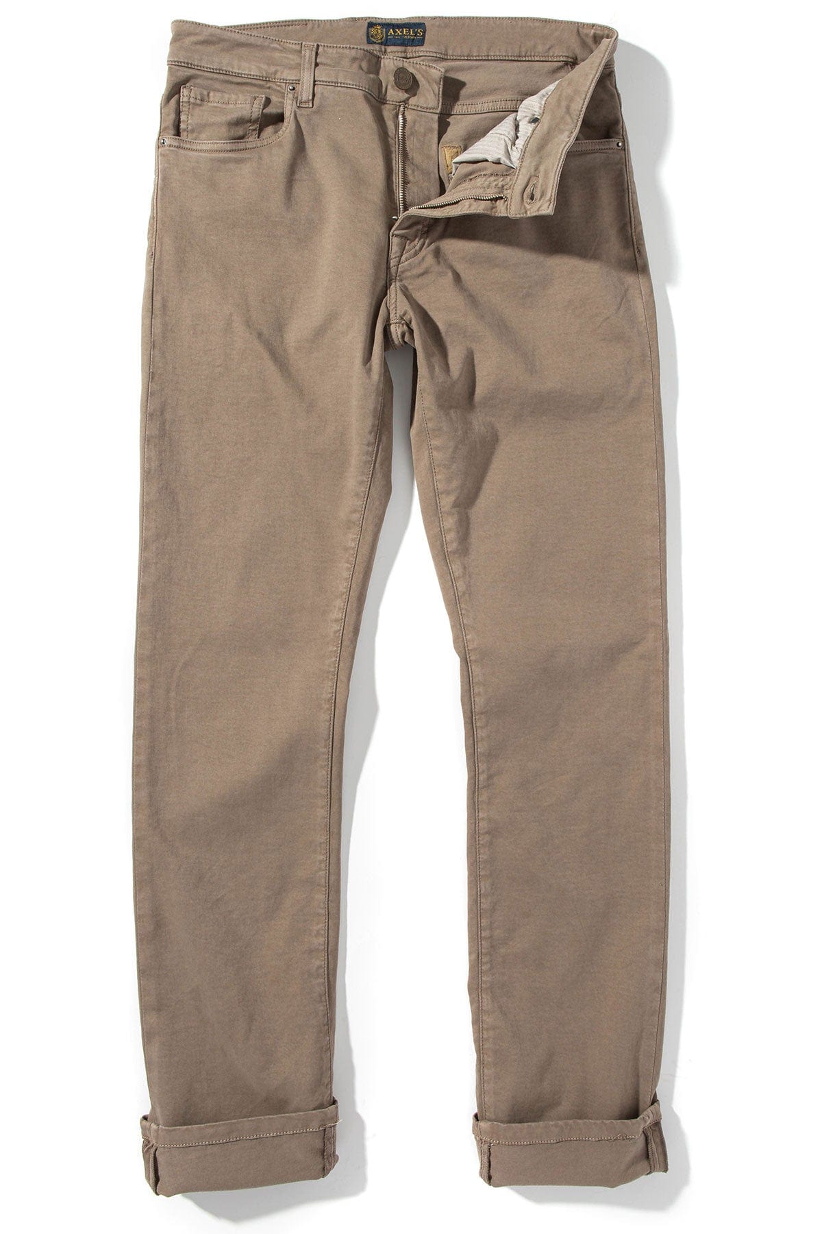 Colorado Soft-Touch Slim Jeans In Tortora - AXEL'S