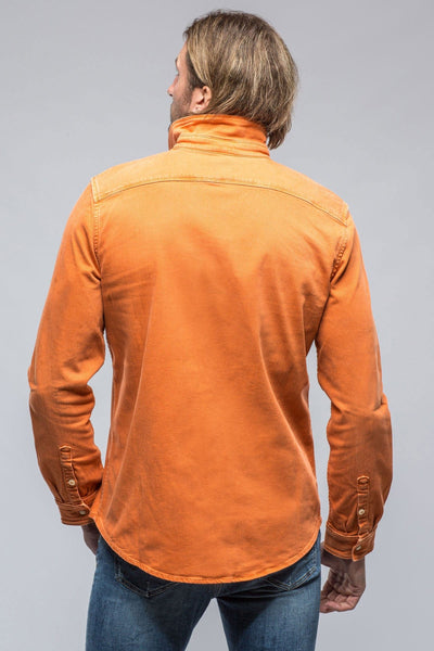 Ranger Colored Denim Snap Shirt In Arrancione - AXEL'S