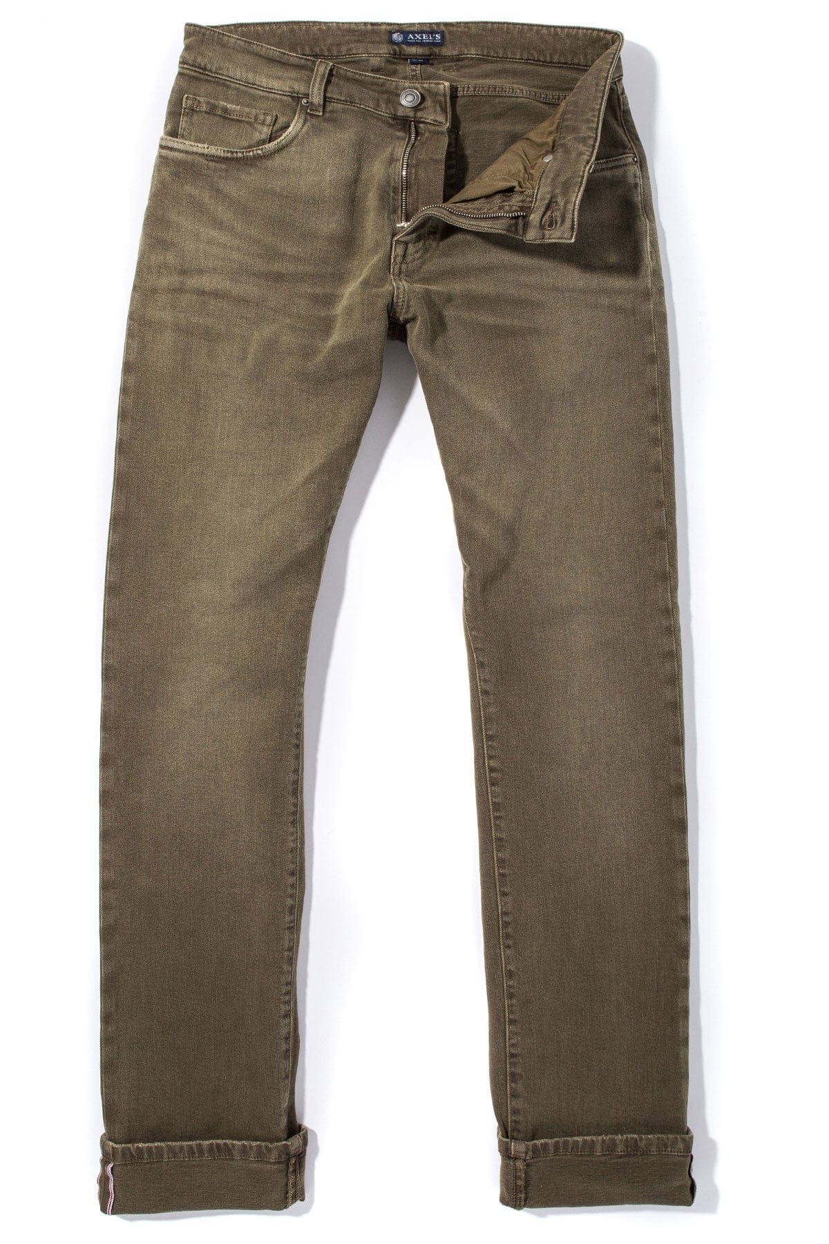 Tucson Selvedge Denim In Army - AXEL'S
