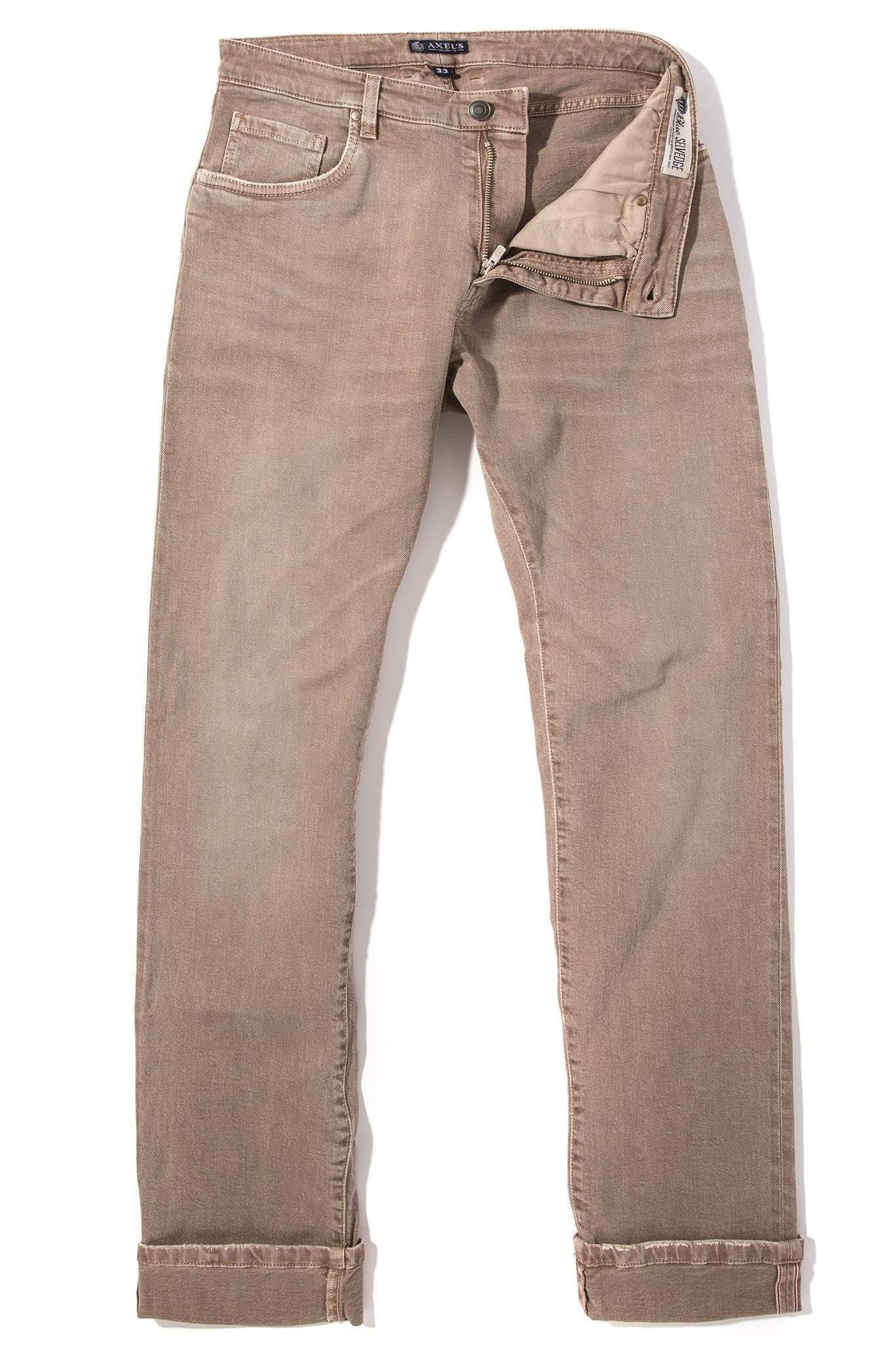 Tucson Selvedge Denim In Wheat - AXEL'S