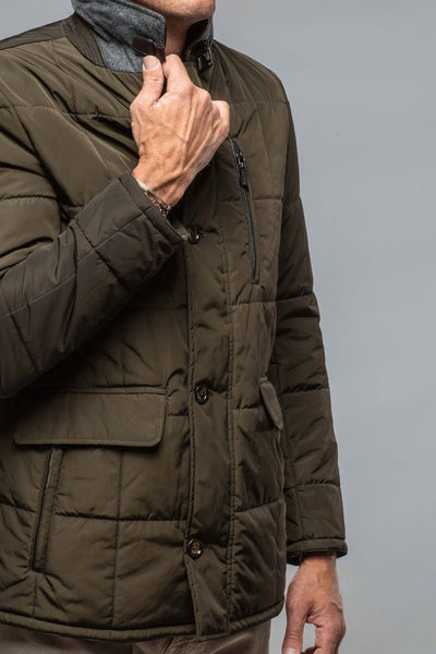 Edison Quilted Jacket In Olive | Warehouse - Mens - Outerwear - Cloth | Gimo's