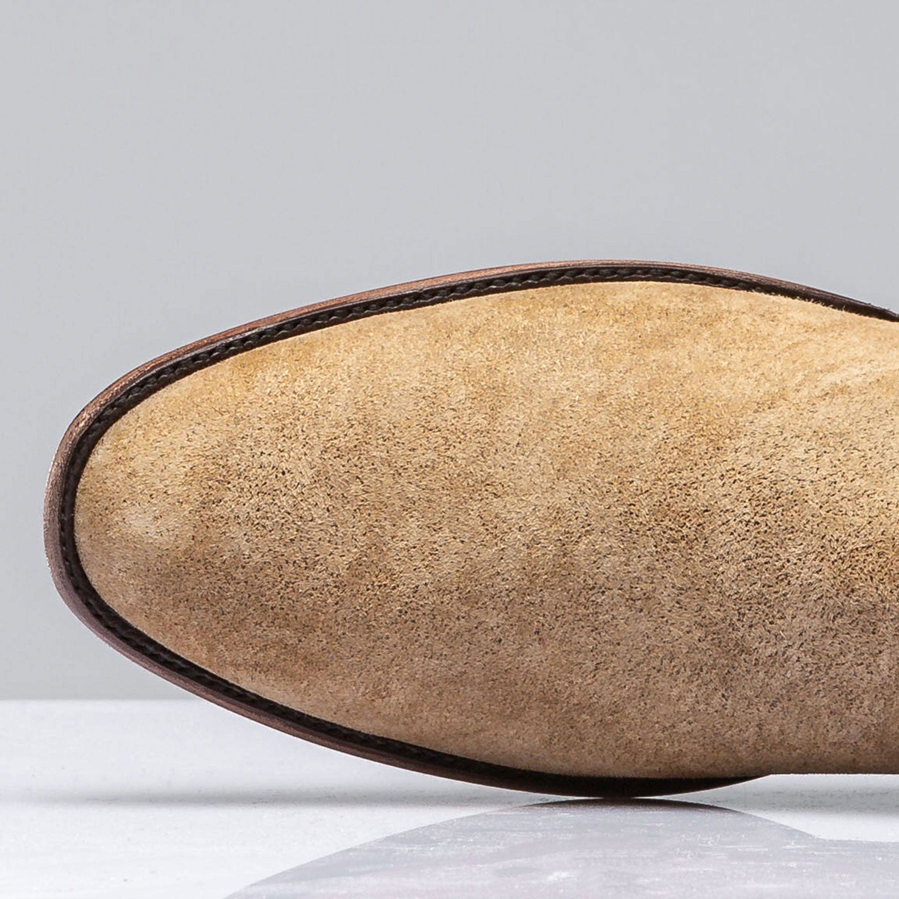 Ashland Vintage Tan Suede Round Toe Zorro - AXEL'S