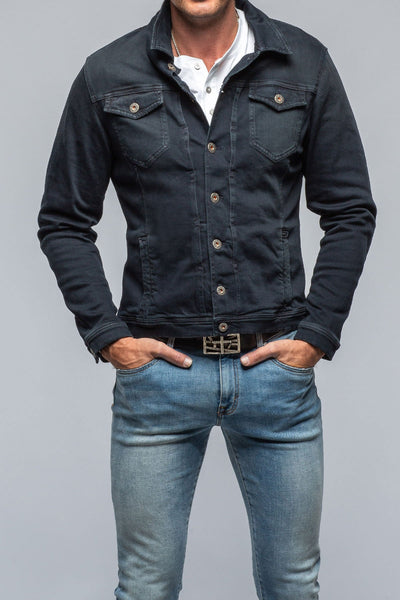 Teleria Zed Walker Jean Jacket In Nero Mens - Outerwear - Overshirts